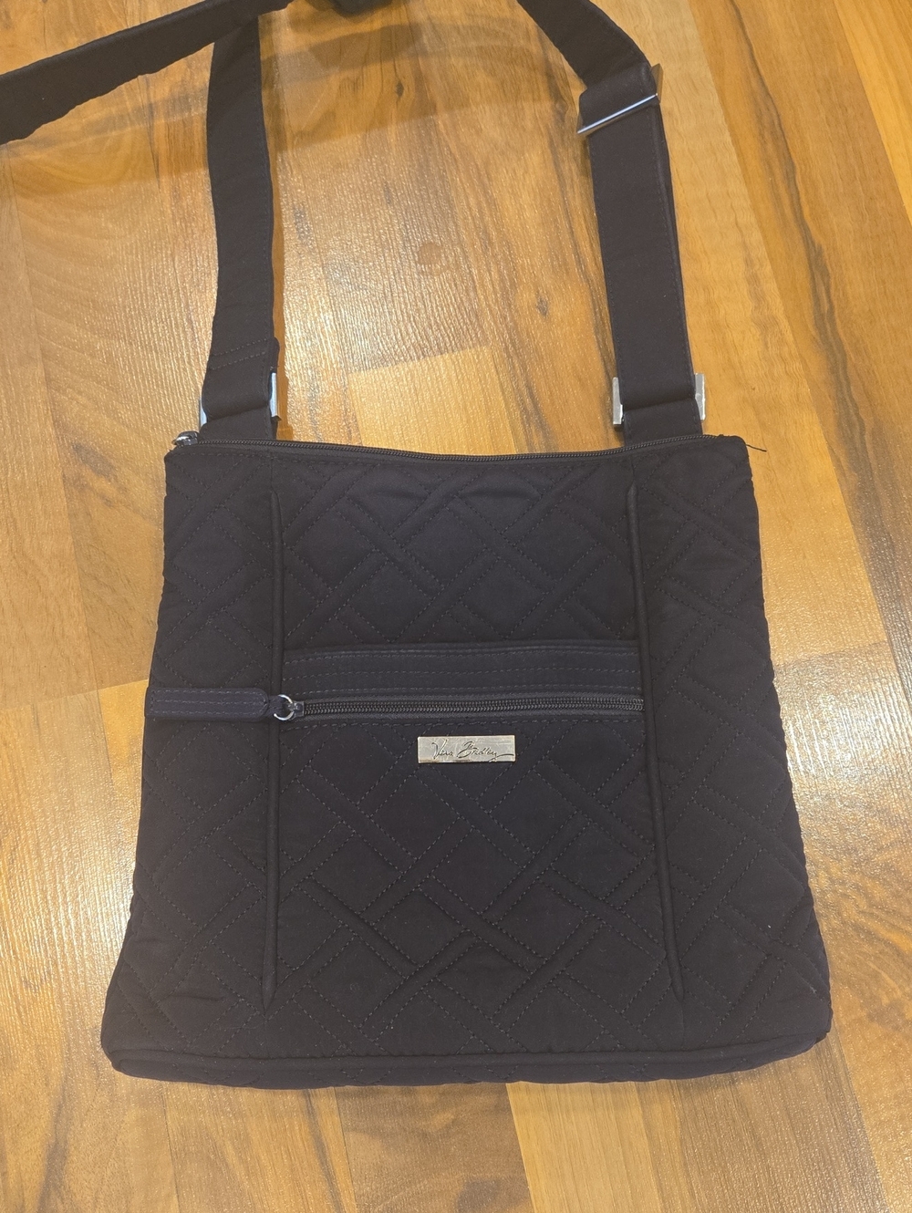 Vera Bradley Quilted Crossbody Bag - Black